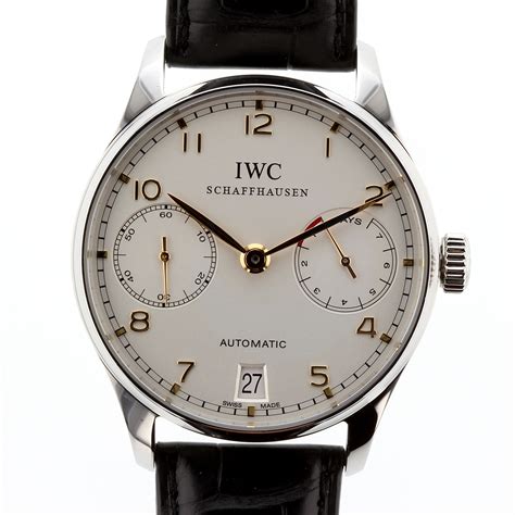 iwc 7 days power reserve sul polso|IWC portugieser 5000 automatic.